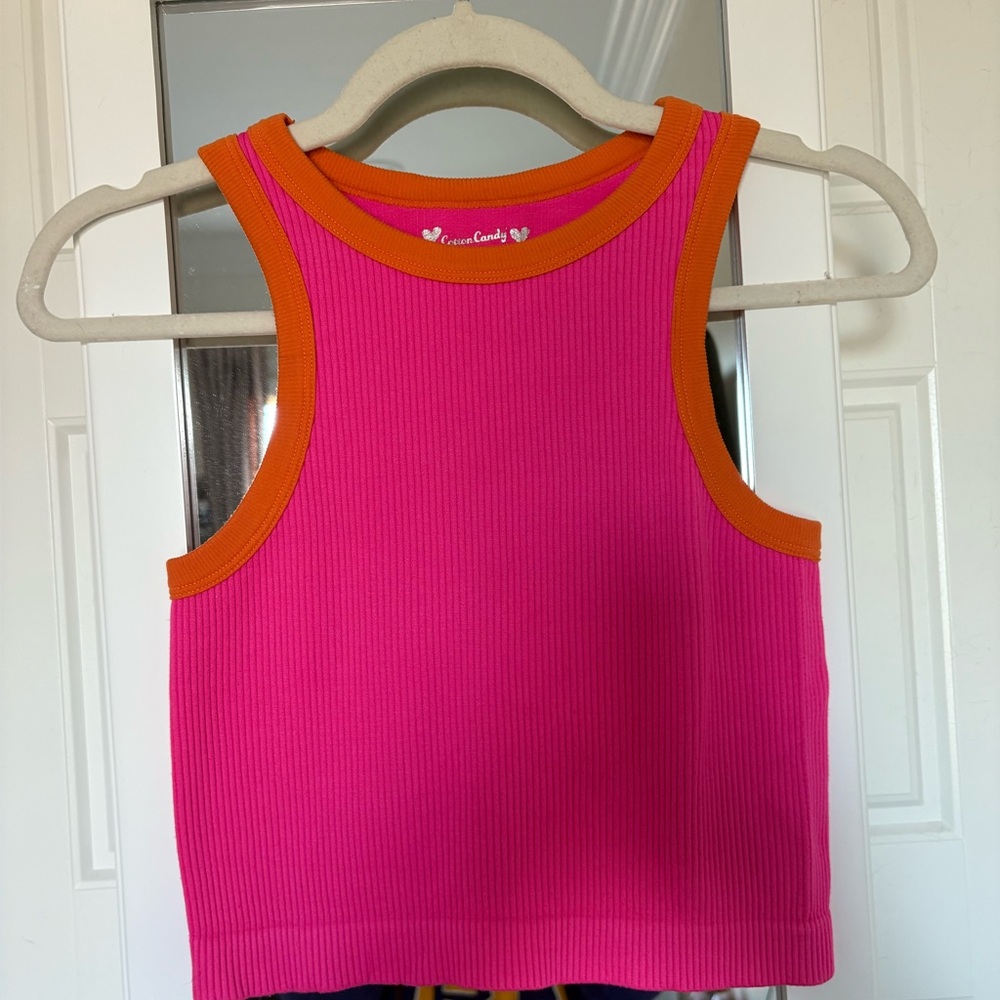 Cotton Candy Pink and Orange Tank